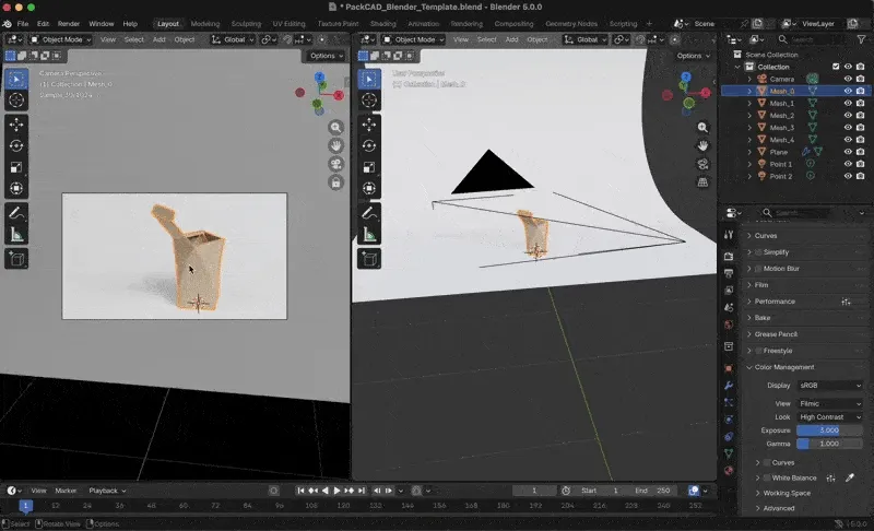 Adjust camera perspective