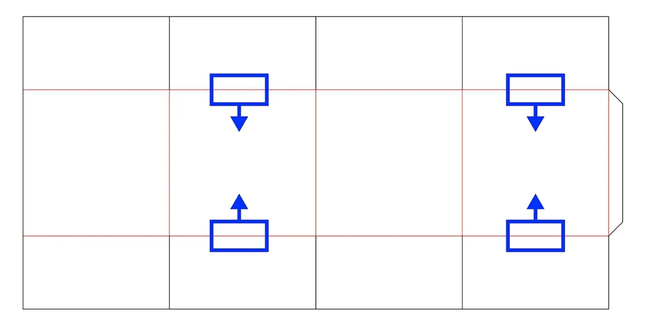 Overlapping flaps adjustment
