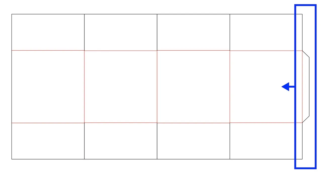 Overlapping flaps adjustment